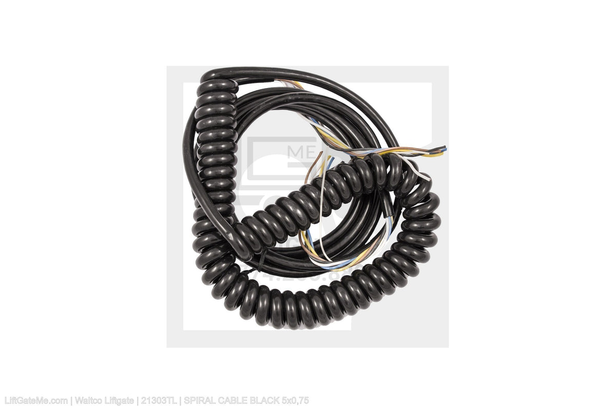 Waltco Liftgate Part Number 21303tl | spiral cable black 5x0,75