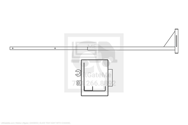 Waltco Liftgate Part Number 22529002 | slide tray assy with channel