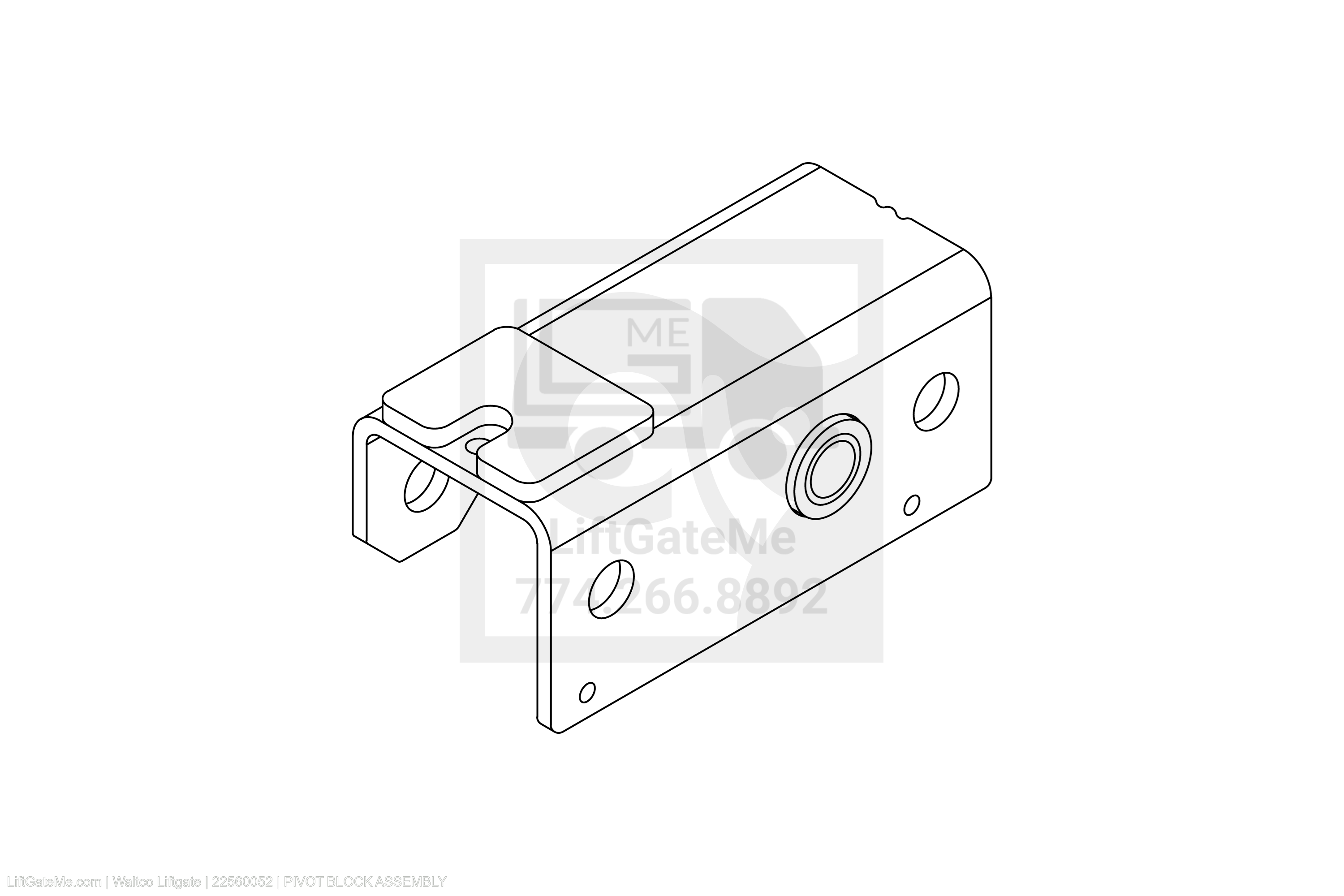 Waltco Liftgate Part Number 22560052 | pivot block assembly