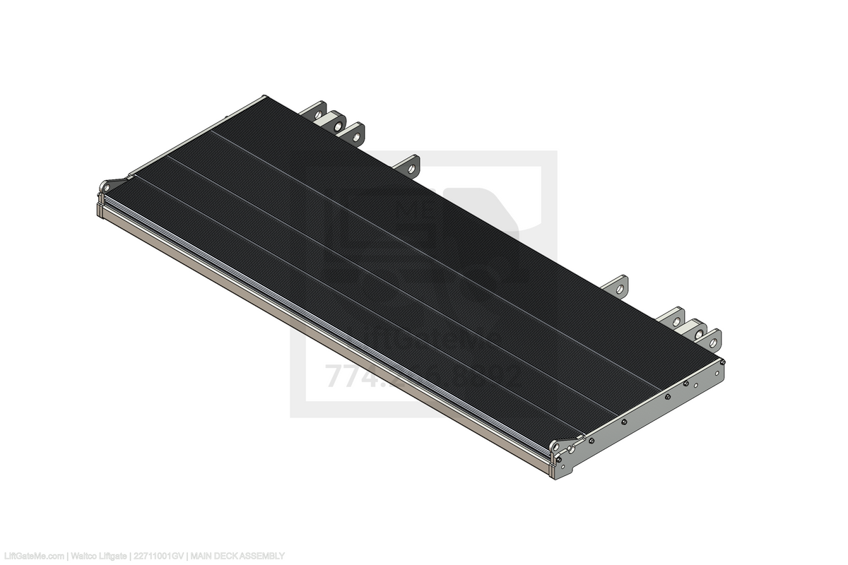 Waltco Liftgate Part Number 22711001gv | main deck assembly