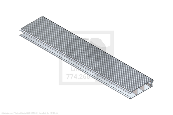 This is an image for a Waltco liftgate Alum Ext, Ctr, 2.0 X 6.0 X