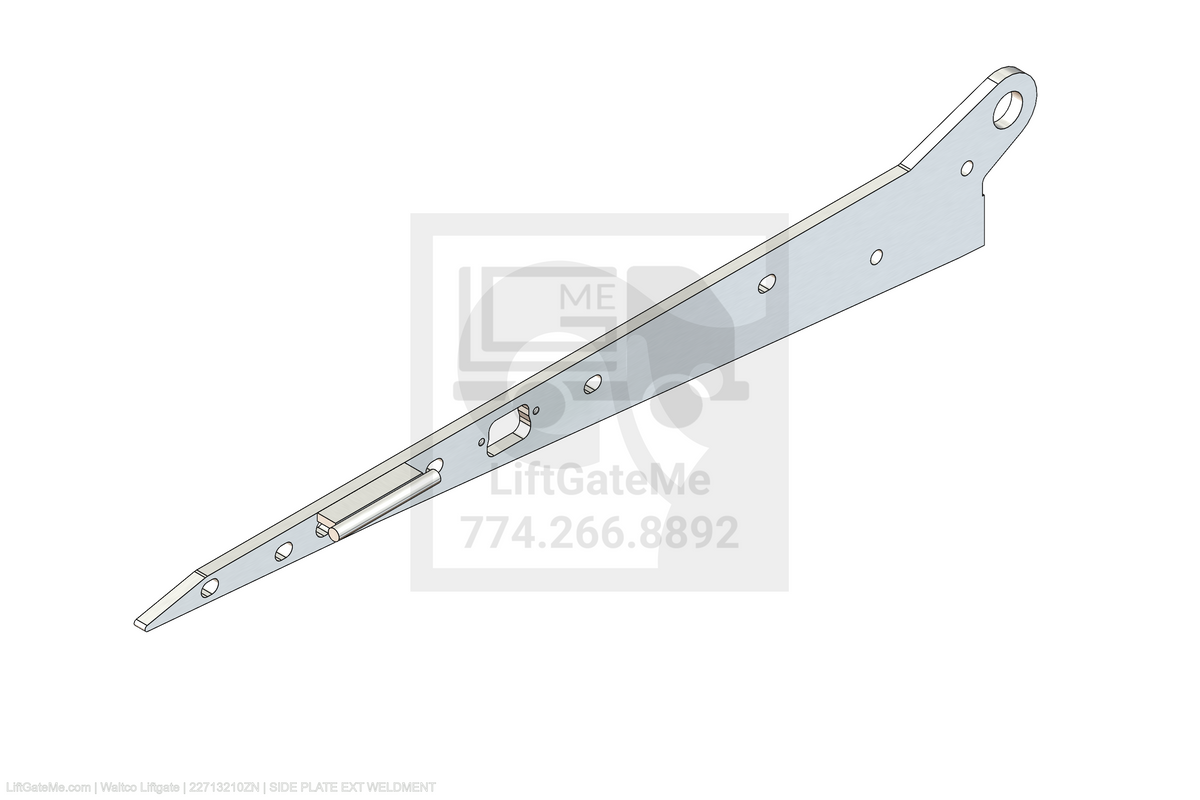 Waltco Liftgate Part Number 22713210zn | side plate ext weldment
