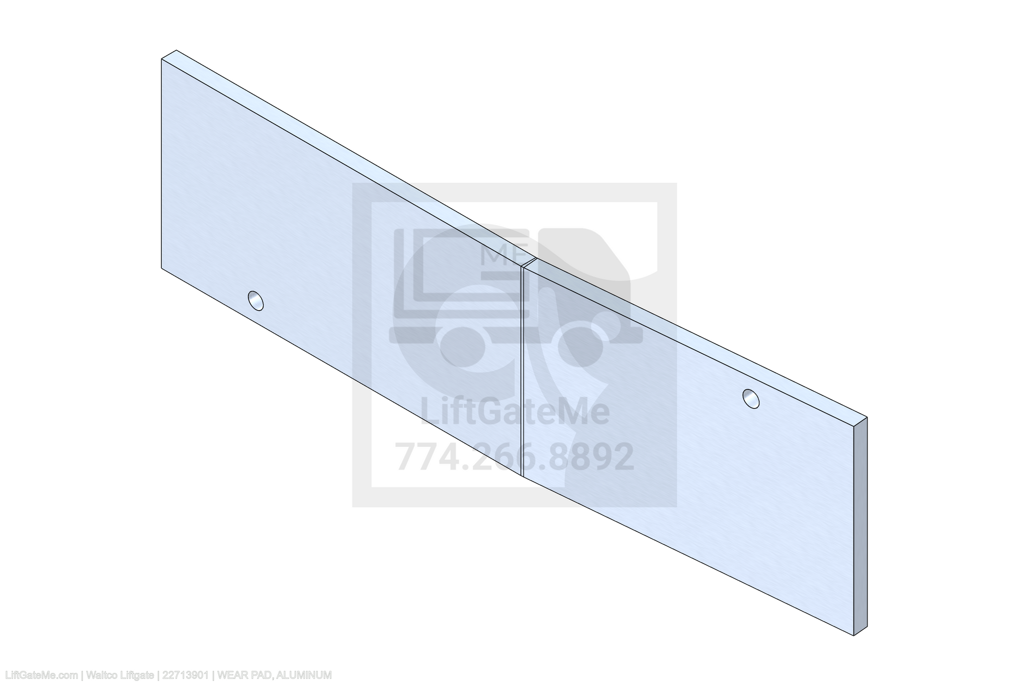 Waltco Liftgate Part Number 22713901 | wear pad, aluminum