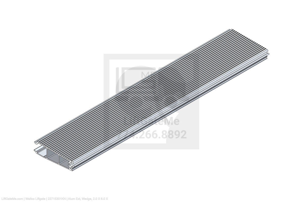 This is an image for a Waltco liftgate Alum Ext, Wedge, 2.0 X 6.0 X