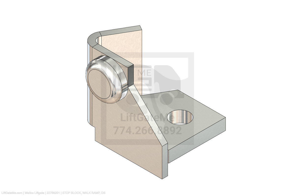Waltco Liftgate Part Number 22766201 | stop block, walk ramp, ds