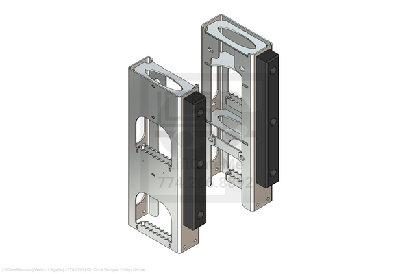 This is an image for a Waltco liftgate Kit, Dock Bumper 2 Step Uhmw