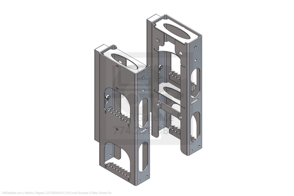 This is an image for a Waltco liftgate Kit Dock Bumper 2 Step Uhmw Gv