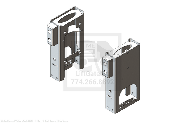 This is an image for a Waltco liftgate Kit, Dock Bumper 1 Step Uhmw