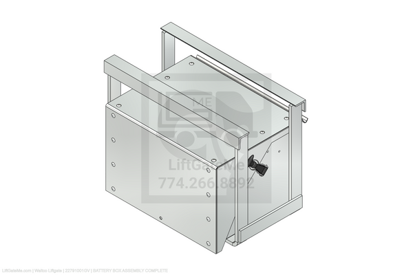 Waltco Liftgate Part Number 22791001gv | battery box assembly complete
