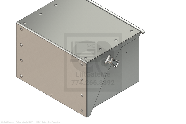 This is an image for a Waltco liftgate Battery Box Assembly