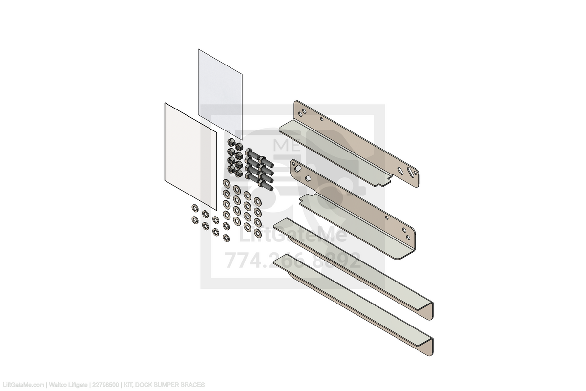 Waltco Liftgate Part Number 22798500 | kit, dock bumper braces