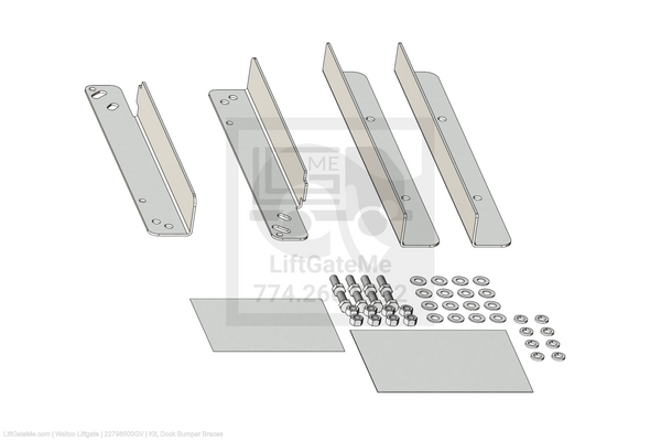 This is an image for a Waltco liftgate Kit, Dock Bumper Braces