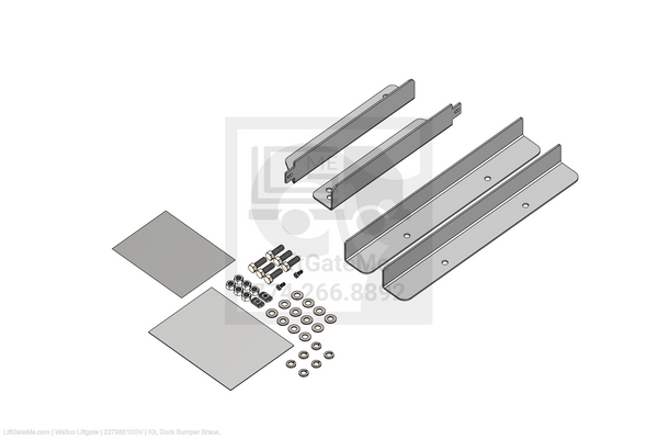 This is an image for a Waltco liftgate Kit, Dock Bumper Brace,