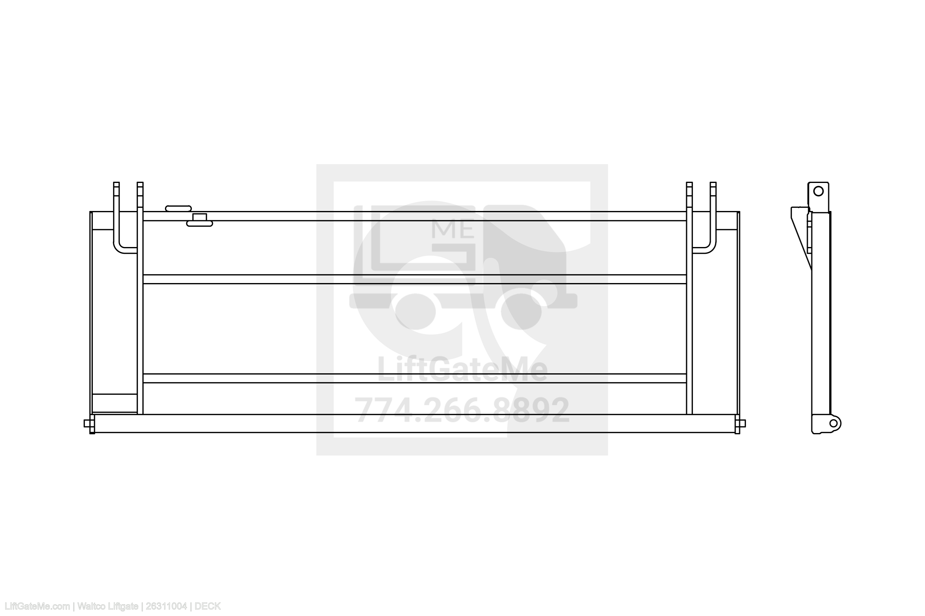 Waltco Liftgate Part Number 26311004 | deck