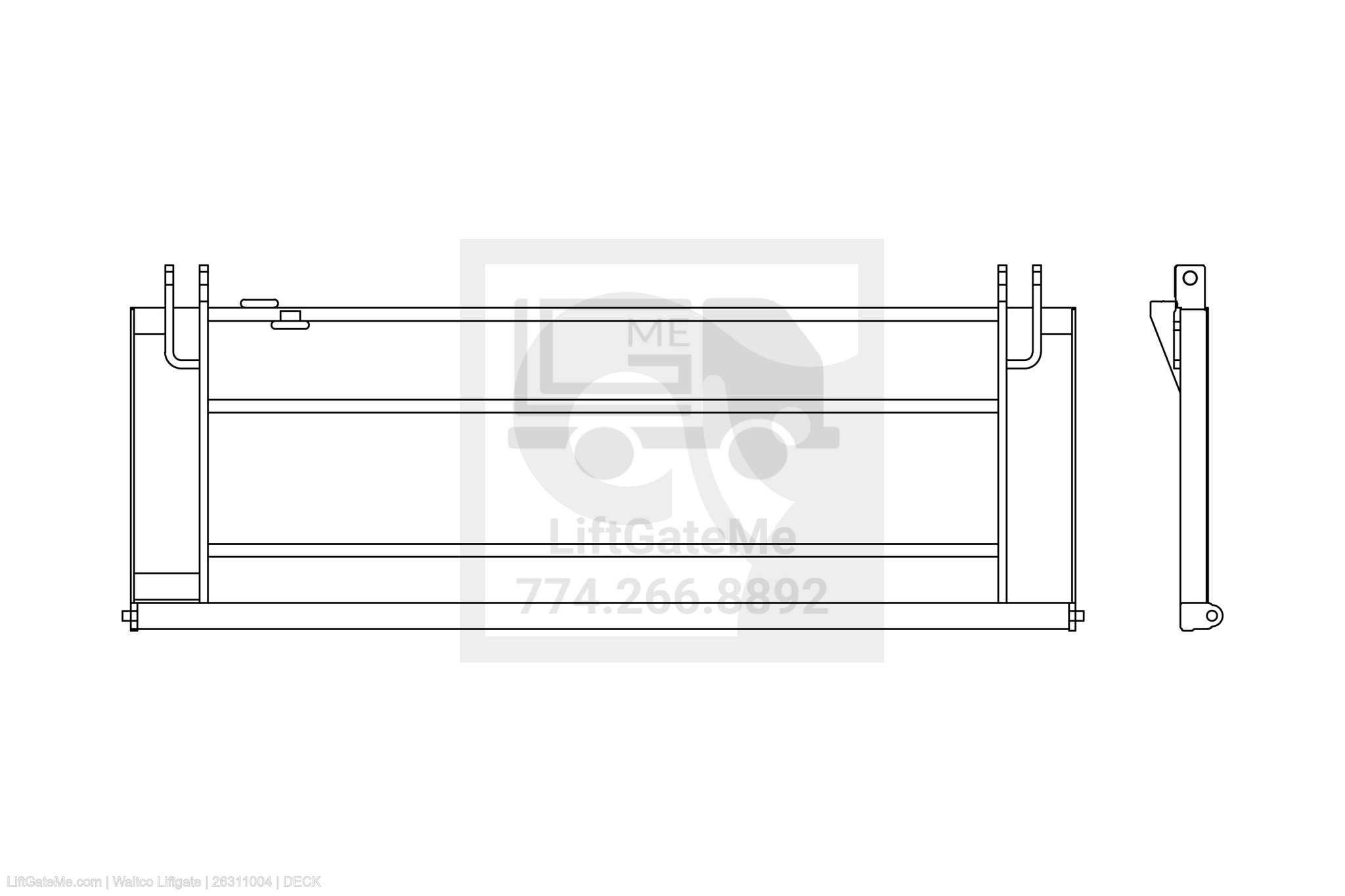 Waltco Liftgate Part Number 26311004 | deck