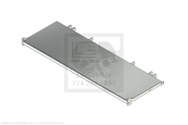 Waltco Liftgate Part Number 26411021 | deck weldment, ref 50