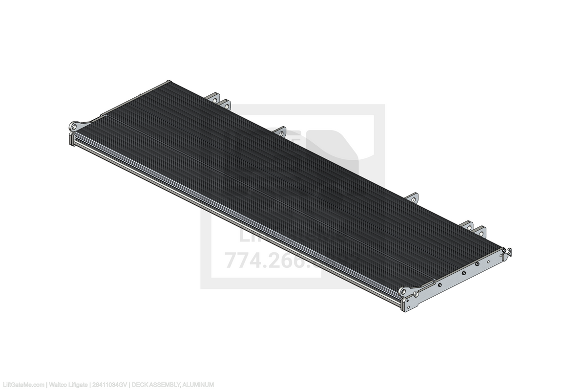 Waltco Liftgate Part Number 26411034gv | deck assembly, aluminum