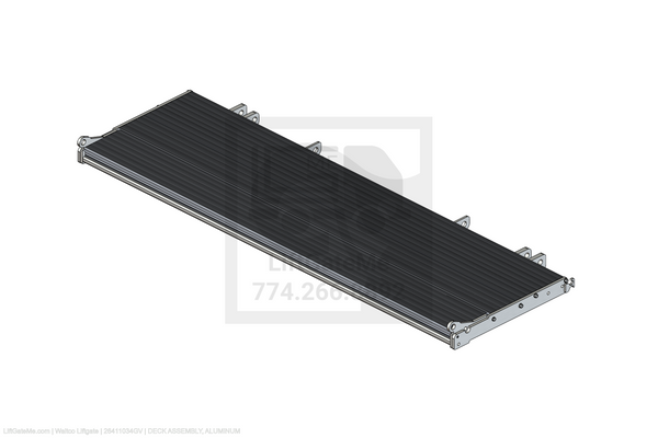 Waltco Liftgate Part Number 26411034gv | deck assembly, aluminum