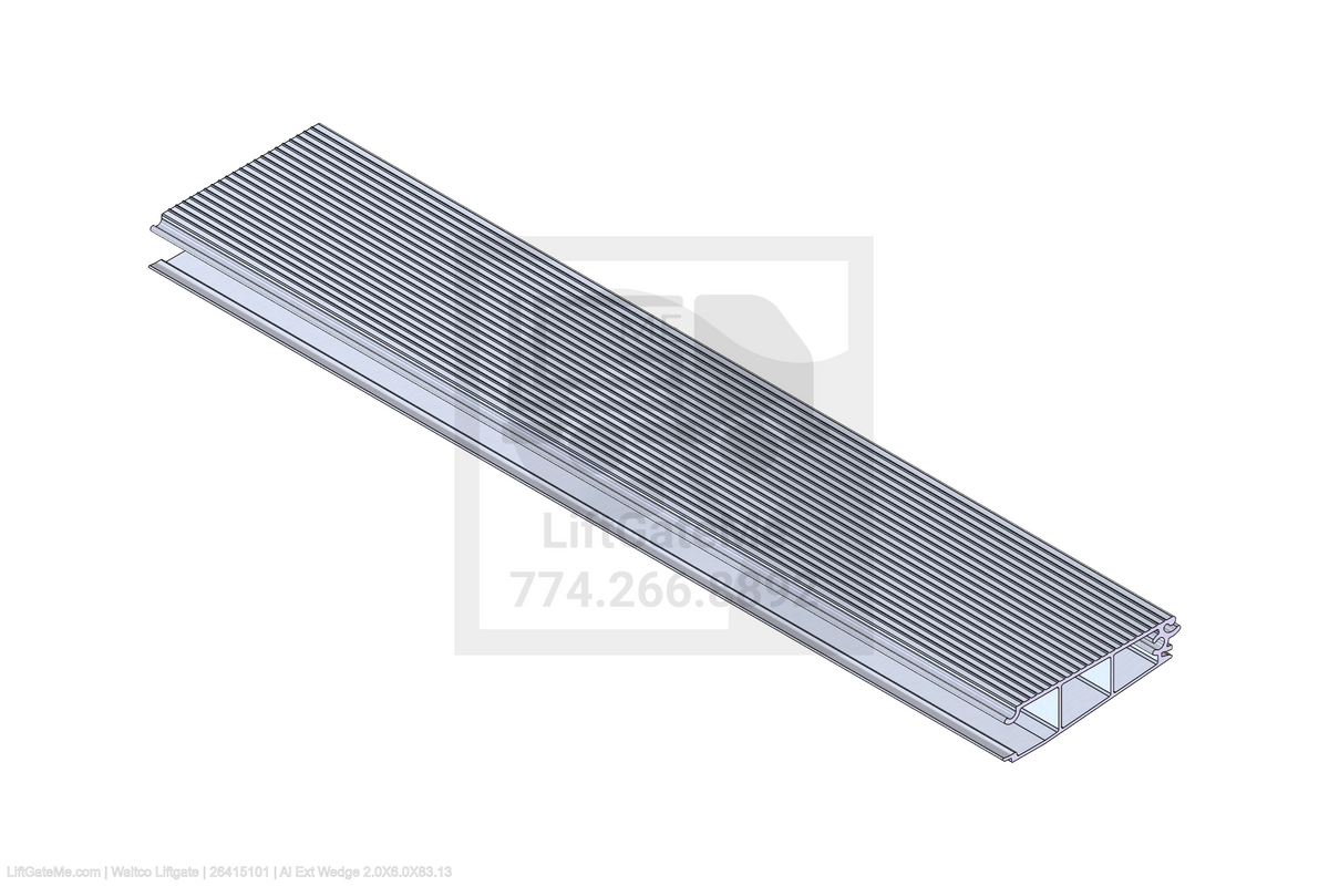 This is an image for a Waltco liftgate Al Ext Wedge 2.0X6.0X83.13