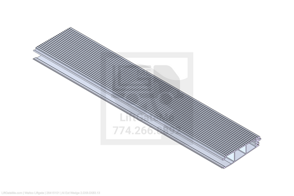 This is an image for a Waltco liftgate Al Ext Wedge 2.0X6.0X83.13