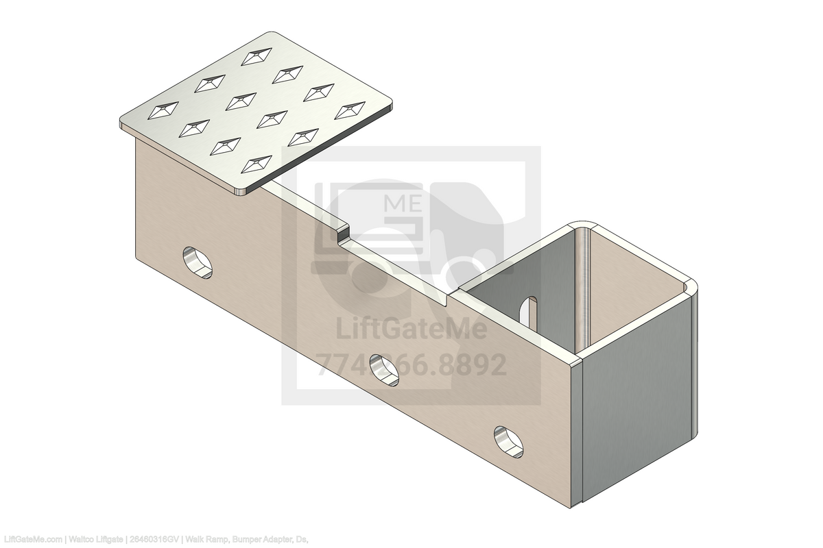 This is an image for a Waltco liftgate Walk Ramp, Bumper Adapter, Ds,