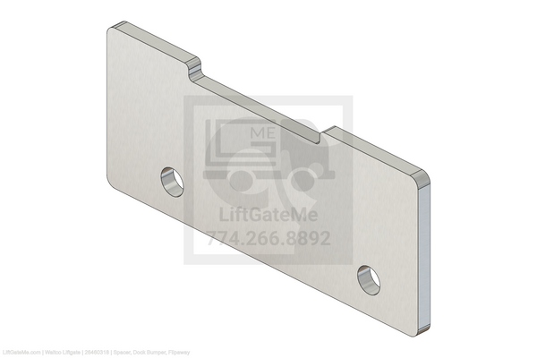 This is an image for a Waltco liftgate Spacer, Dock Bumper, Flipaway