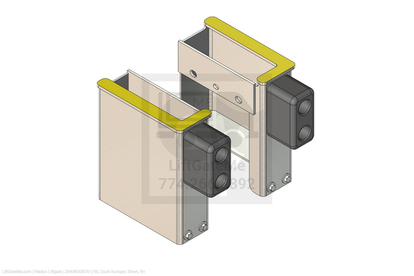 This is an image for a Waltco liftgate Kit, Dock Bumper, Short, Gv