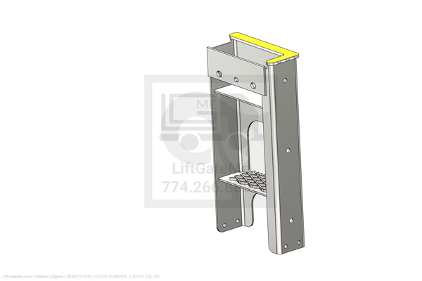 Waltco Liftgate Part Number 26497010gv | dock bumper, 2-step, cs, gv