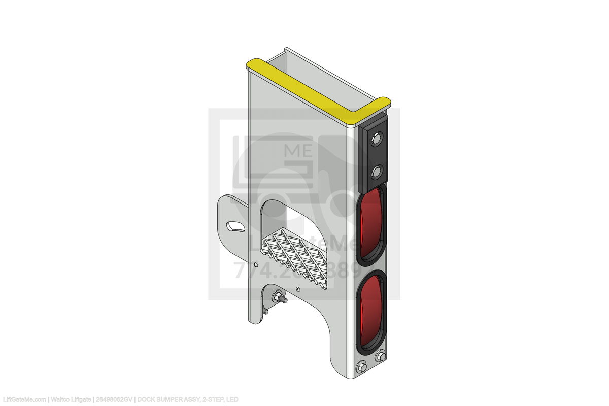 Waltco Liftgate Part Number 26498062gv | dock bumper assy, 2-step, led