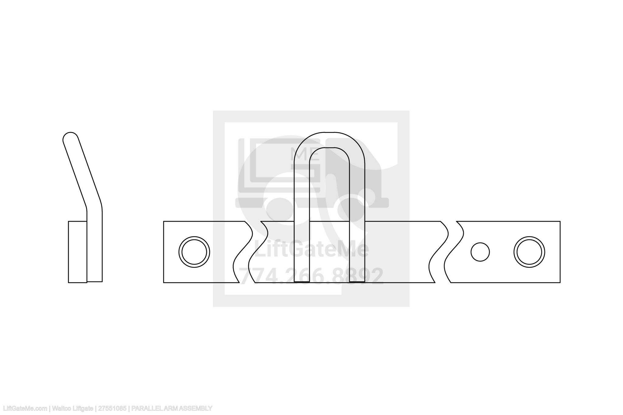 Waltco Liftgate Part Number 27551085 | parallel arm assembly