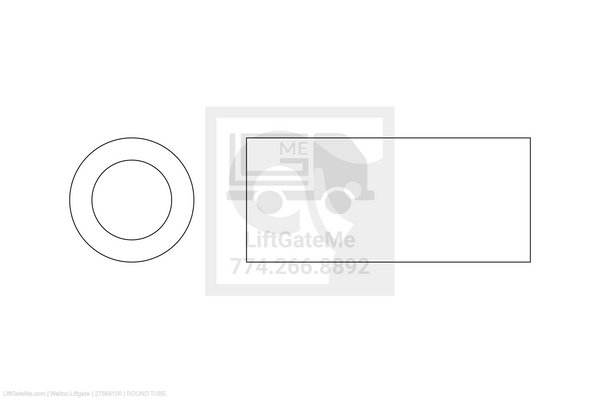 Waltco Liftgate Part Number 27569100 | round tube