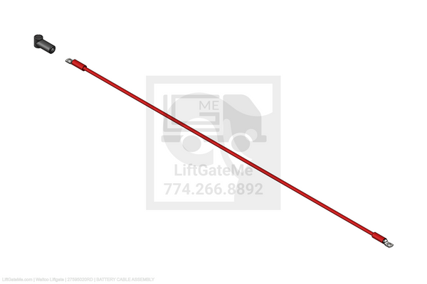 Waltco Liftgate Part Number 27595020rd | battery cable assembly