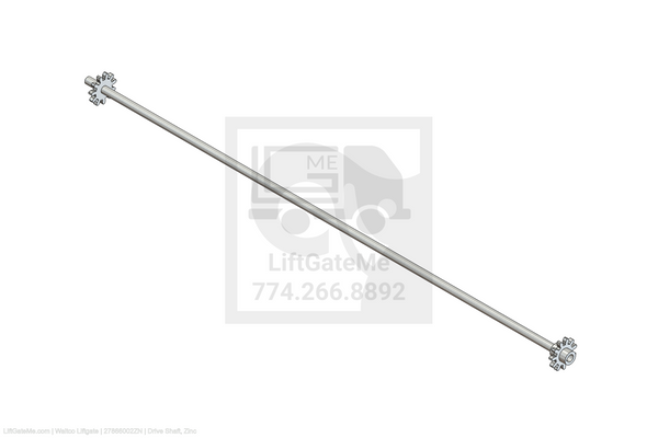 This is an image for a Waltco liftgate Drive Shaft, Zinc