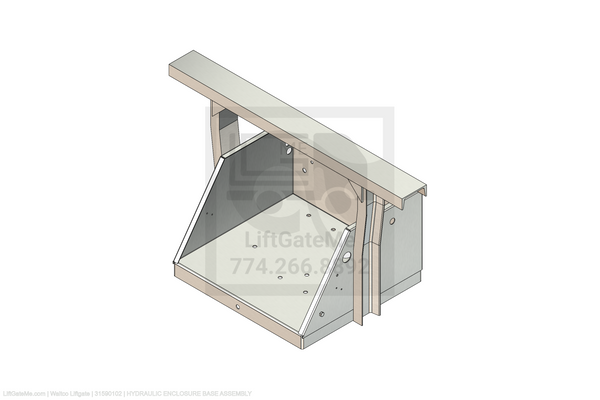 Waltco Liftgate Part Number 31590102 | hydraulic enclosure base assembly