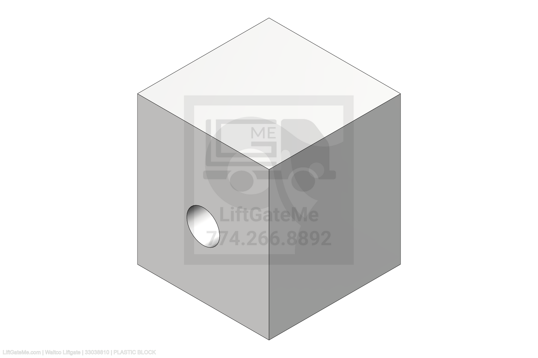 Waltco Liftgate Part Number 33038810 | plastic block