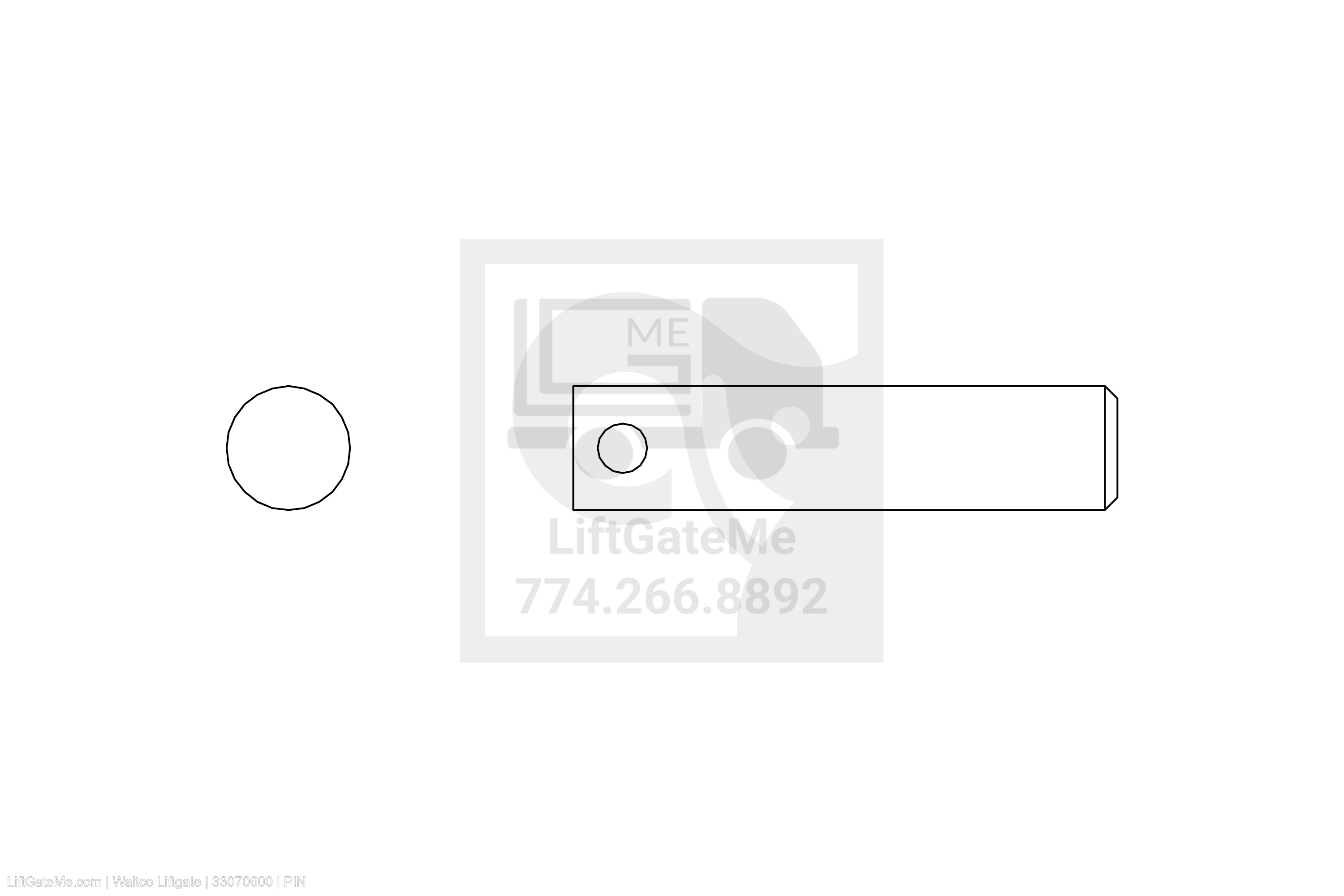 Waltco Liftgate Part Number 33070600 | pin