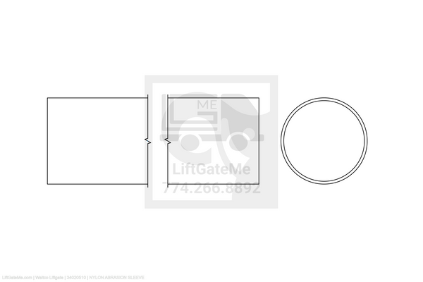 Waltco Liftgate Part Number 34020510 | nylon abrasion sleeve