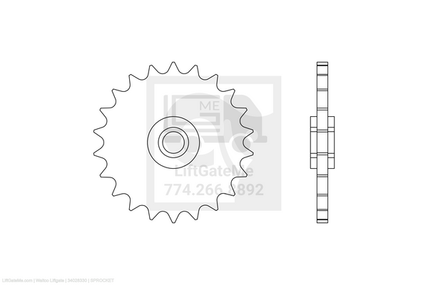 Waltco Liftgate Part Number 34028330 | sprocket