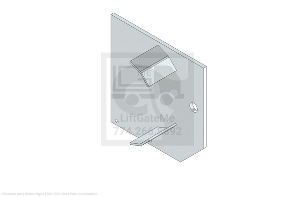 This is an image for a Waltco liftgate Shoe Plate Sub-Assembly