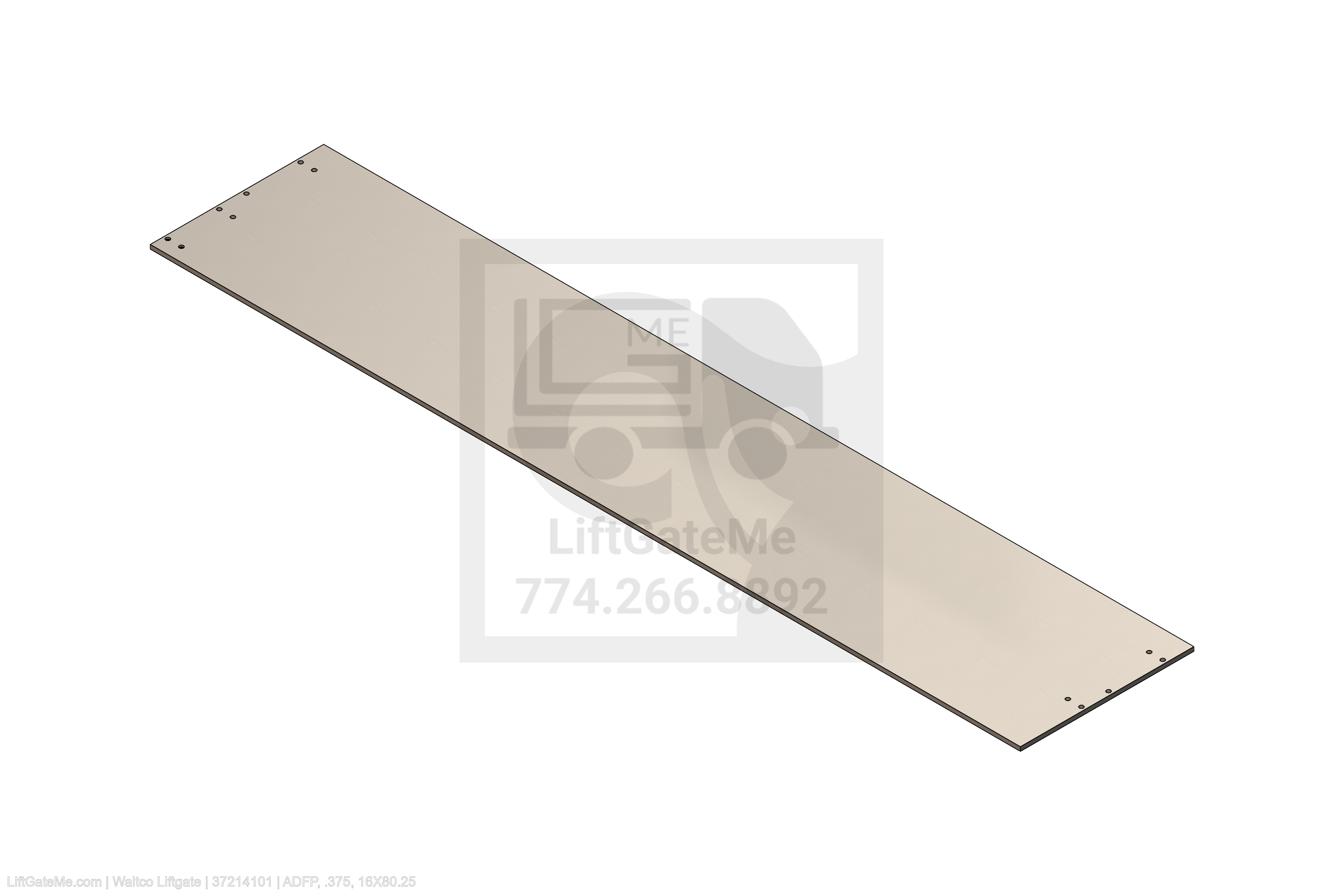 Waltco Liftgate Part Number 37214101 | adfp, .375, 16x80.25