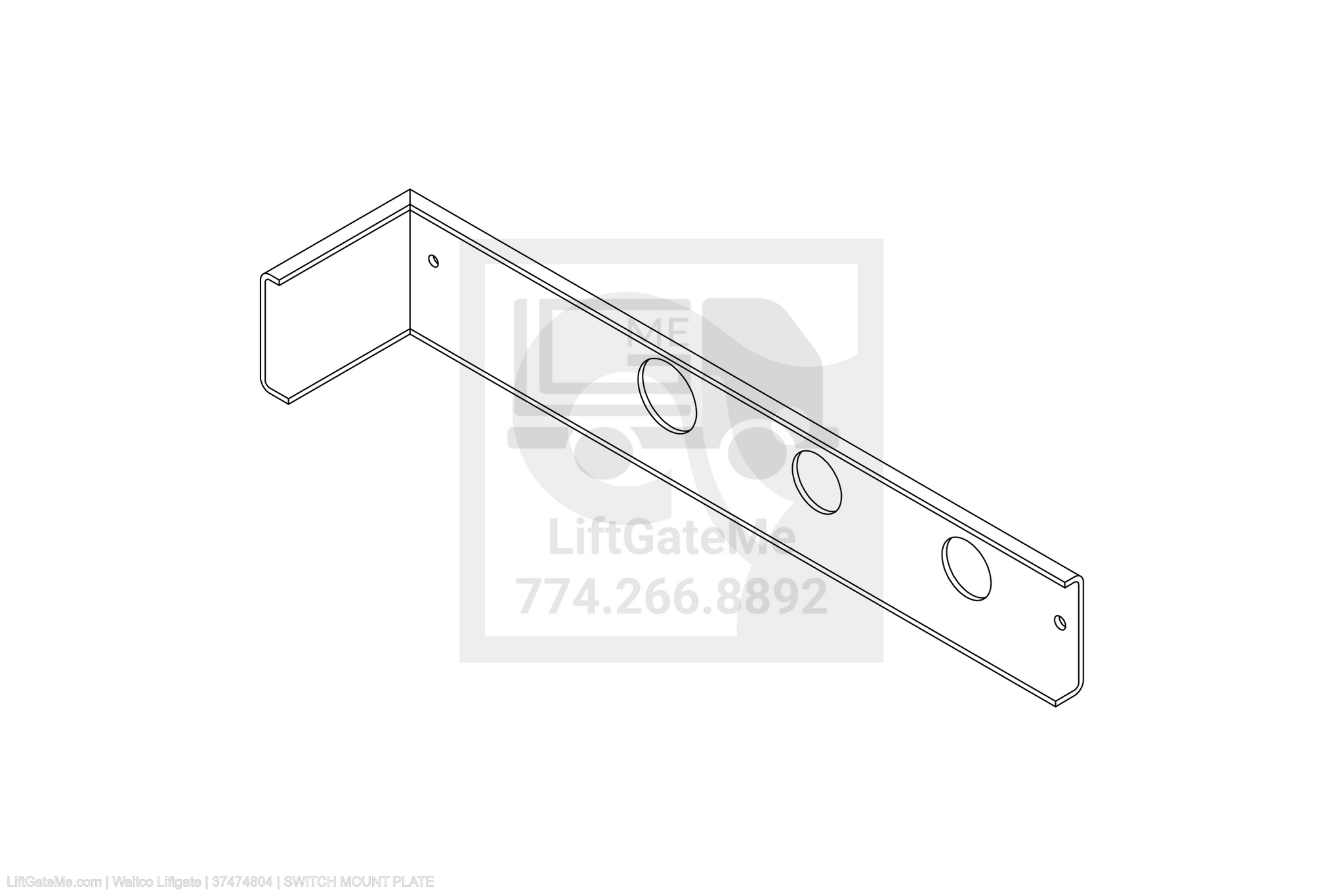 Waltco Liftgate Part Number 37474804 | switch mount plate
