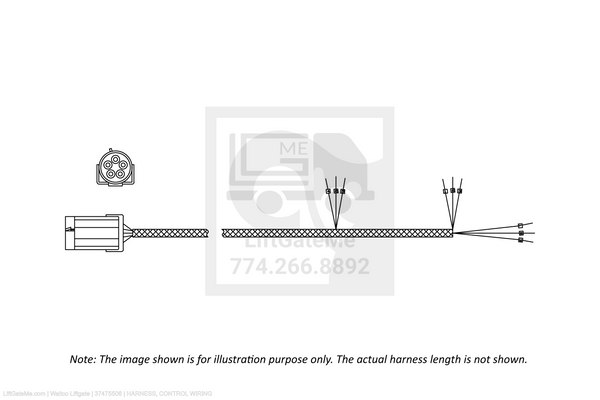 Waltco Liftgate Part Number 37475506 | harness, control wiring