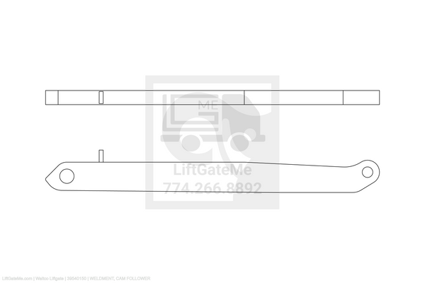 Waltco Liftgate Part Number 39540150 | weldment, cam follower