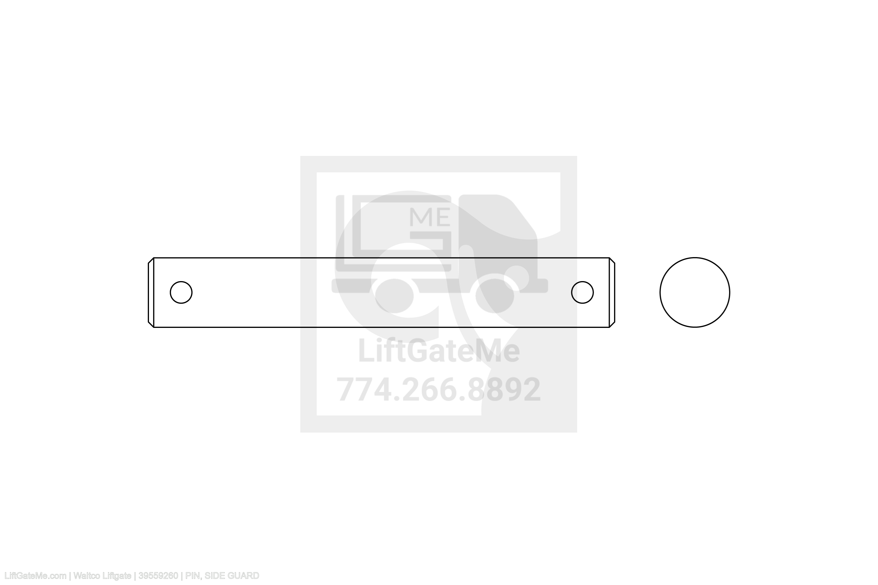 Waltco Liftgate Part Number 39559260 | pin, side guard
