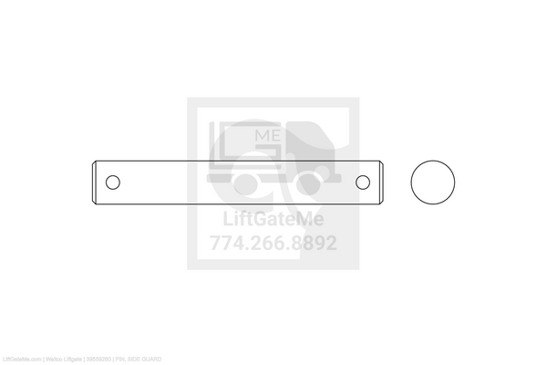 Waltco Liftgate Part Number 39559260 | pin, side guard