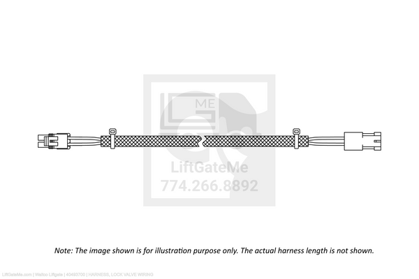 Waltco Liftgate Part Number 40493700 | harness, lock valve wiring