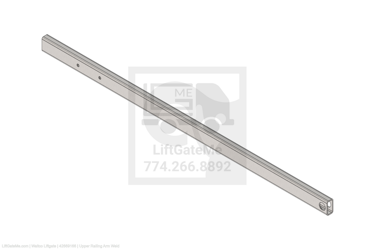 This is an image for a Waltco liftgate Upper Railing Arm Weld