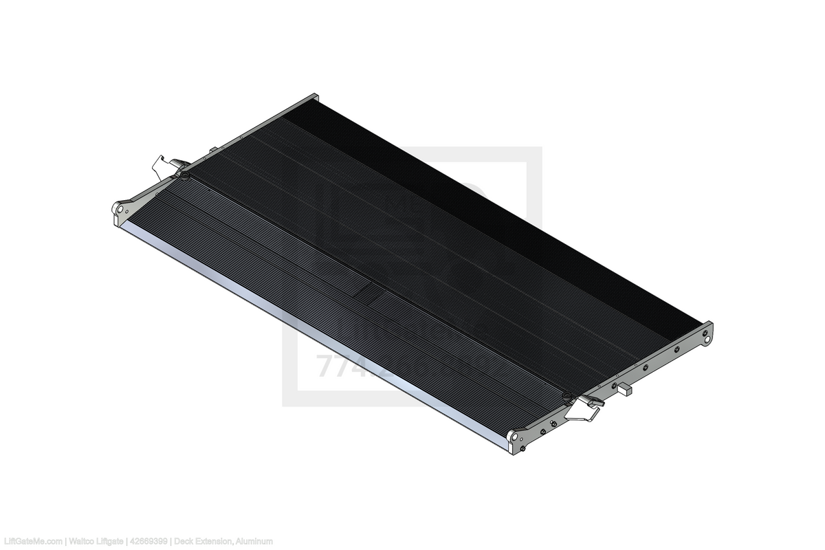 This is an image for a Waltco liftgate Deck Extension, Aluminum