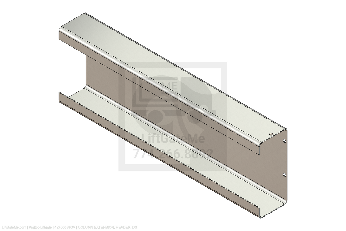 Waltco Liftgate Part Number 42700058gv | column extension, header, ds
