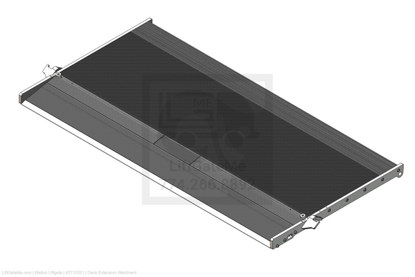 This is an image for a Waltco liftgate Deck Extension Weldment